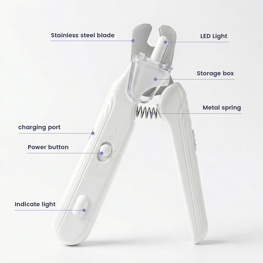 Petoart™ Ultra-Quiet 2-in-1 Pet Nail Trimmer & Grinder
